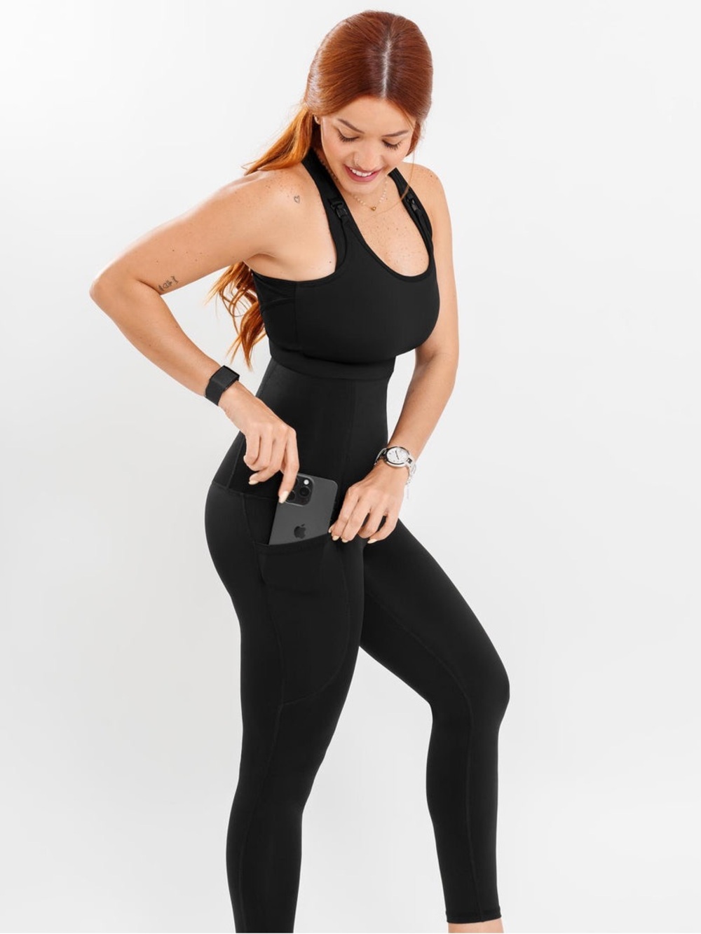 Babybub Black Postpartum Leggings - Black Size Medium (Postpartum) - Picture 4 of 9